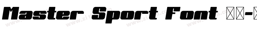 Master Sport Font 英文字体转换 Master Sport Font 英文字体转换
